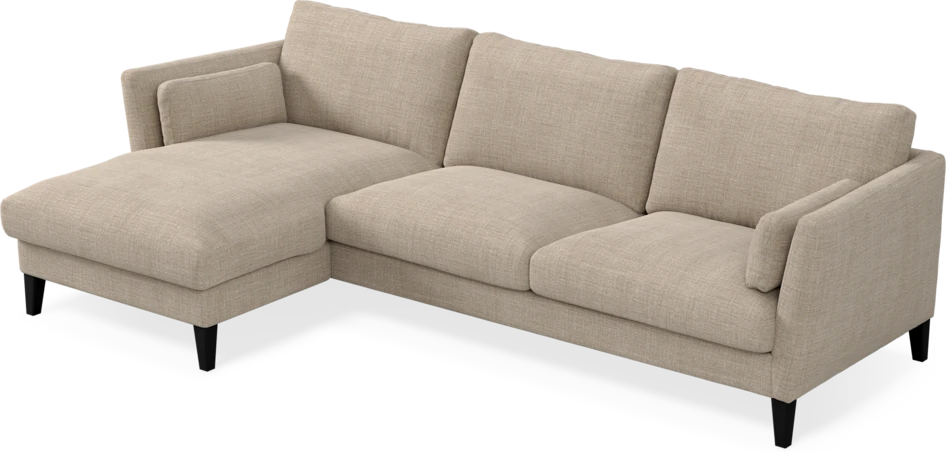 Winston - 3-sits soffa med schäslong, vändbar - Beige