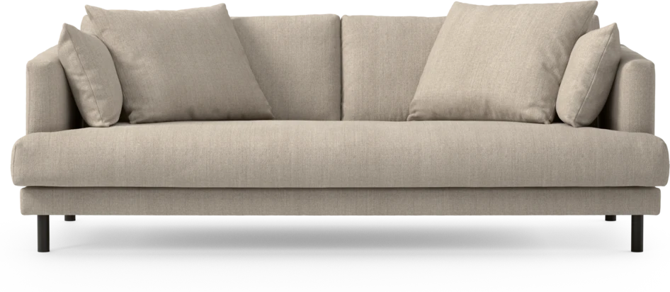 Harper - 3-sits soffa, hel dyna - Beige