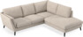 Madison Lux - 2-sits soffa med divan höger - Vit