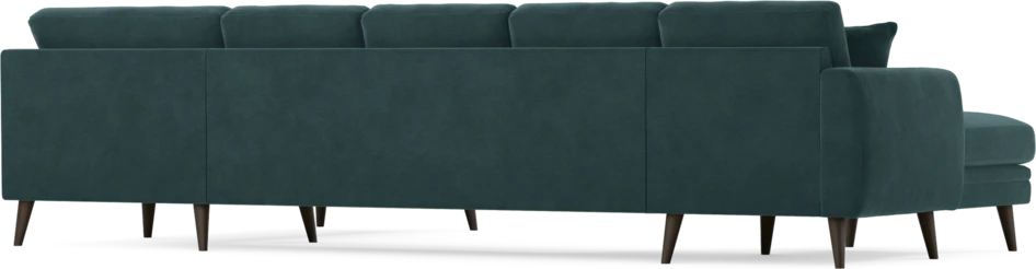 Eden - 3-sits soffa med schäslong vänster och divan höger - Blå