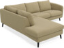 Madison - 2-sits soffa med divan vänster - Gul