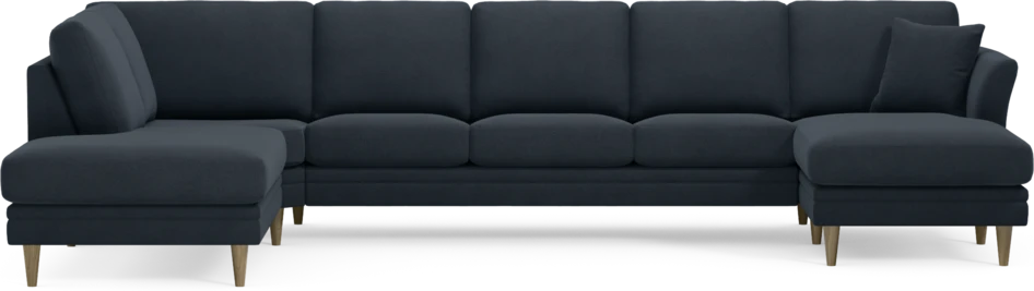 Eden - 3-sits soffa med divan vänster och schäslong höger - Blå