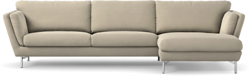 Madison Lux - 3-sits soffa med schäslong höger - Beige