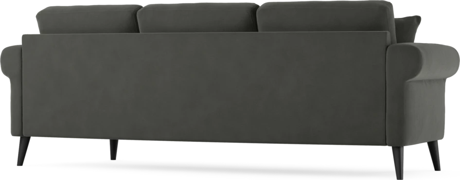 Eden - 3-sits soffa svängd - Grå