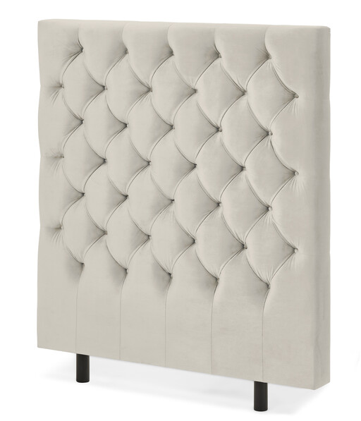 Avon L pikerad - Sänggavel, B 90-140 cm - Beige