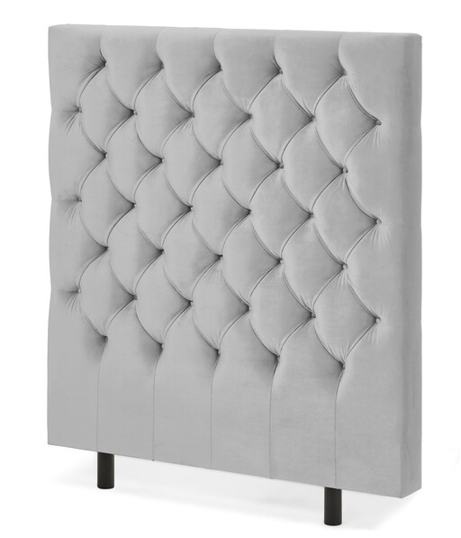 Avon L pikerad - Sänggavel, B 90-140 cm - Grå