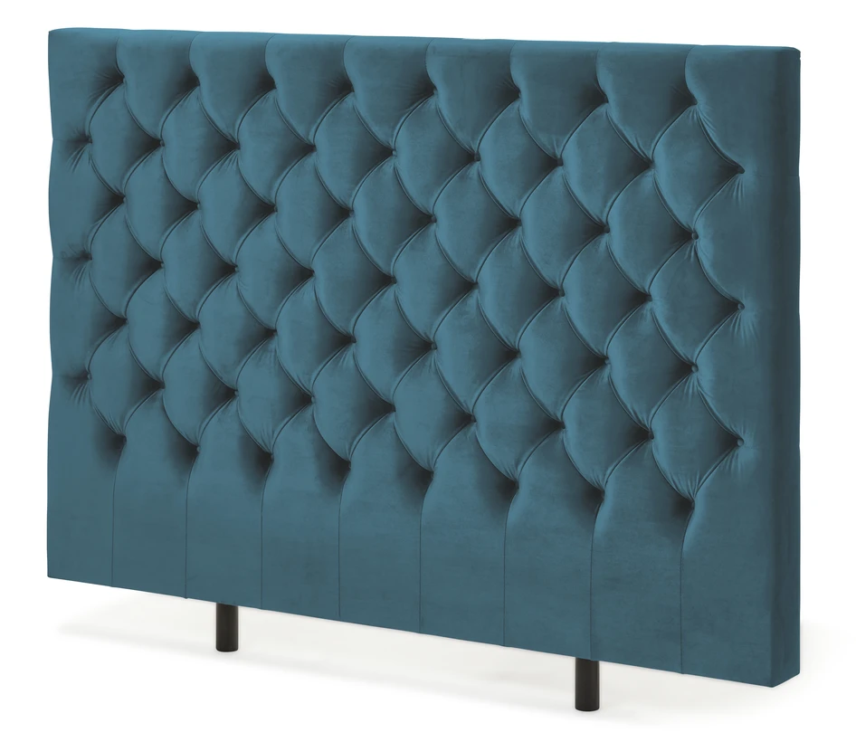 Avon L pikerad - Sänggavel, B 160-210 cm - Turkos