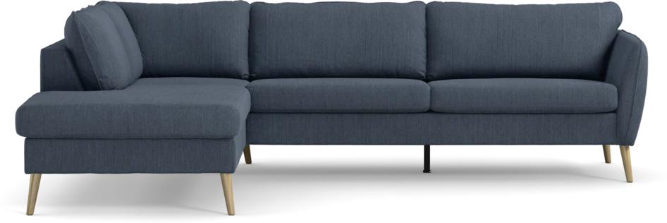 County - 2,5-sits soffa med divan vänster - Blå