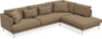Harper - 3-sits soffa med divan höger - Brun