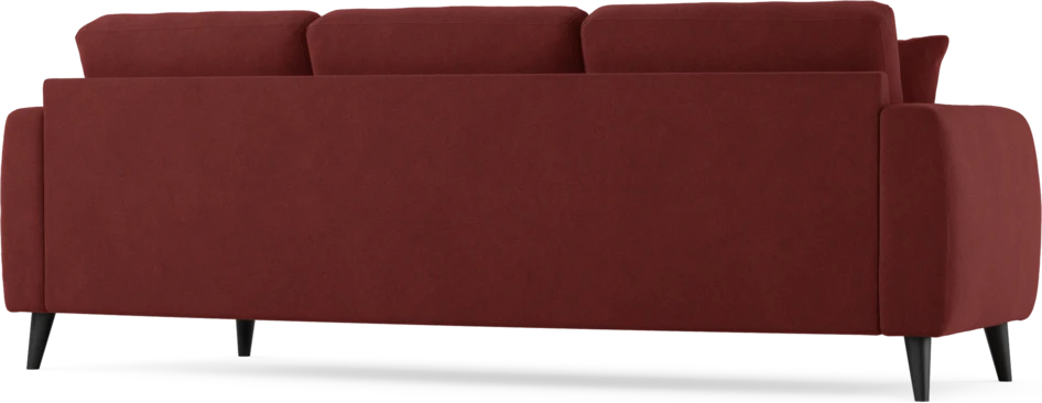 Eden - 3-sits soffa svängd - Röd
