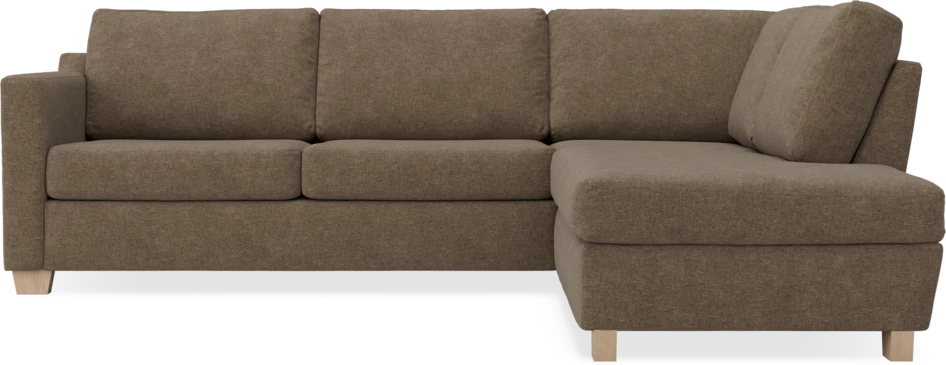 Friday - 2,5-sits soffa med divan höger - Brun