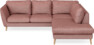 Madison - 2-sits soffa med divan höger - Röd