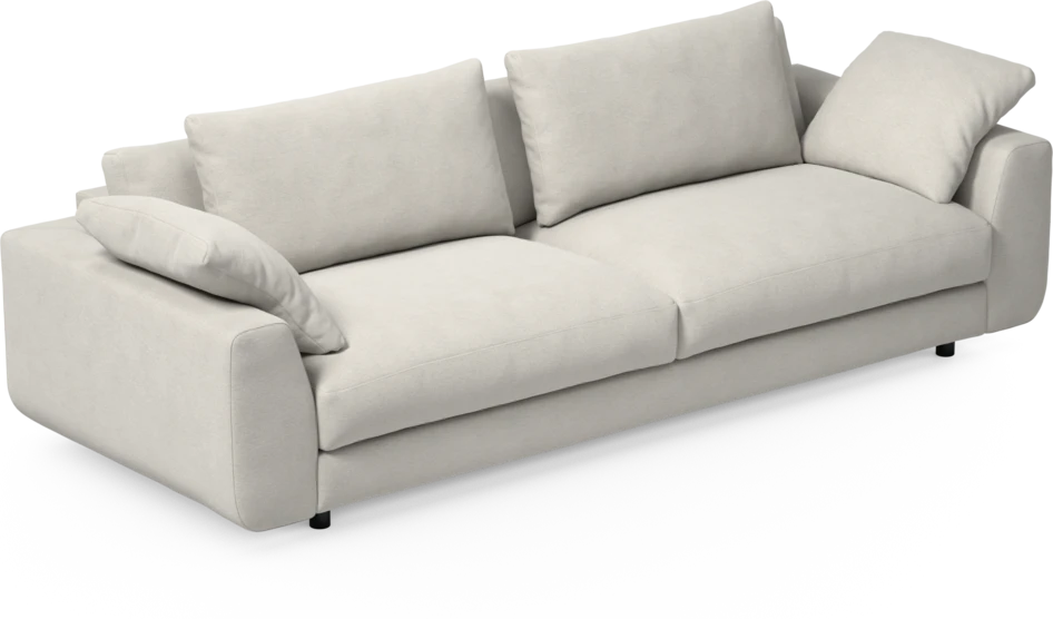 Amie - 4-sits soffa - Vit