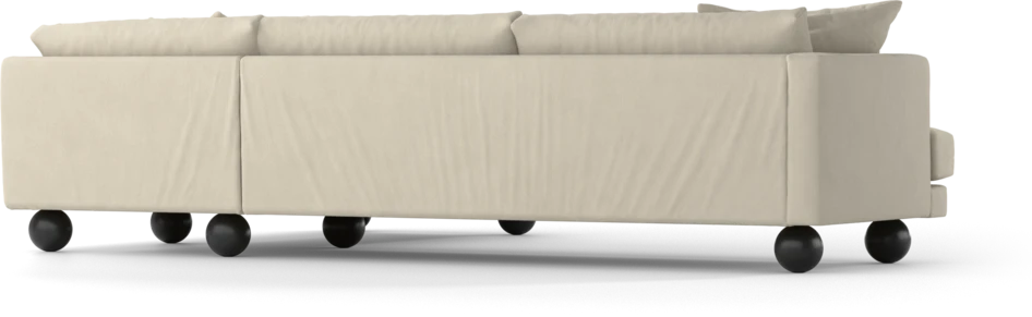 Harper - 3-sits soffa med divan höger - Vit
