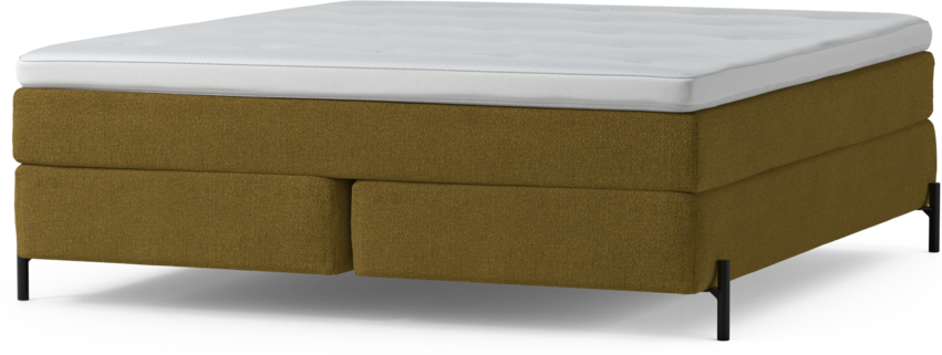 Delux Sense - Kontinentalsäng, dubbelsäng med bäddmadrass och sängben