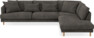 Harper - 3-sits soffa med divan höger - Grå