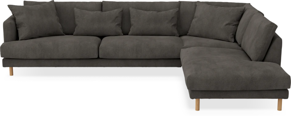 Harper - 3-sits soffa med divan höger - Grå