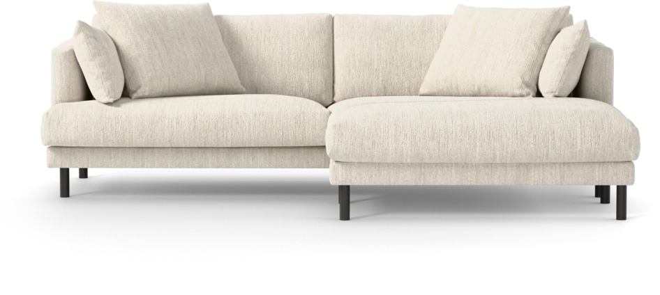 Harper - 4-sits med schäslong XL höger - Vit