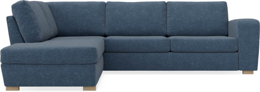 Friday - 2,5-sits soffa med divan vänster - Blå