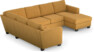 Friday - Hörnsoffa, 2+3-sits med schäslong höger - Gul