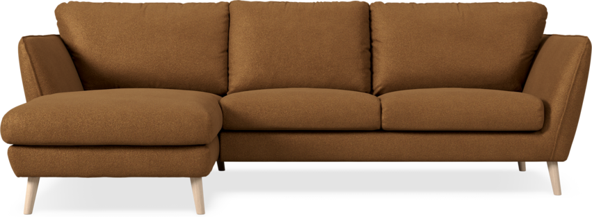 Madison Lux - 2-sits soffa med schäslong vänster - Brun