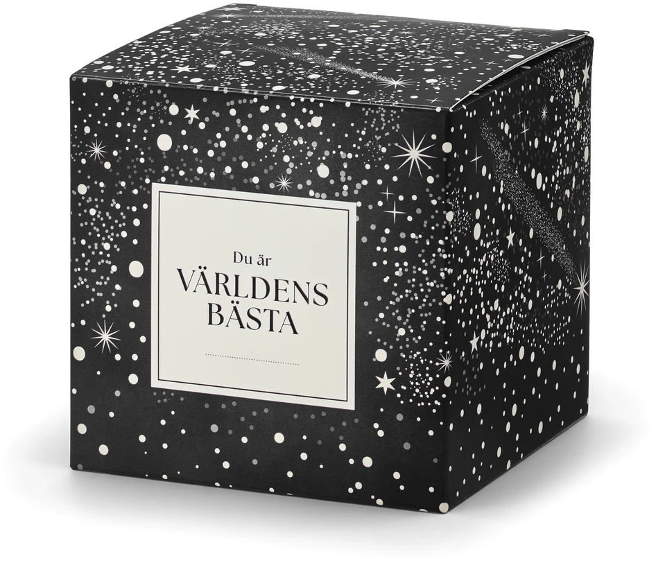 Budskap - Doftljus, Prosecco Fizz, brinntid 35 h, 300 gr - Blå