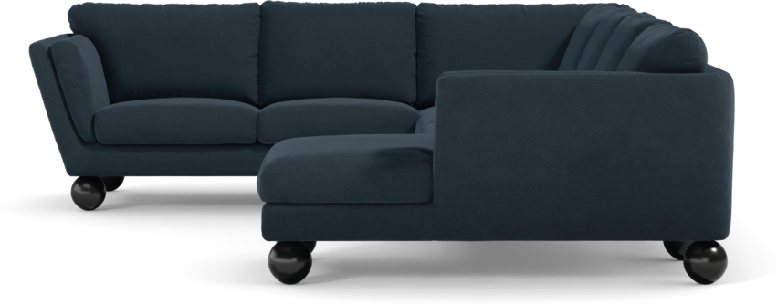 Madison Lux - Hörnsoffa med schäslong höger - Blå