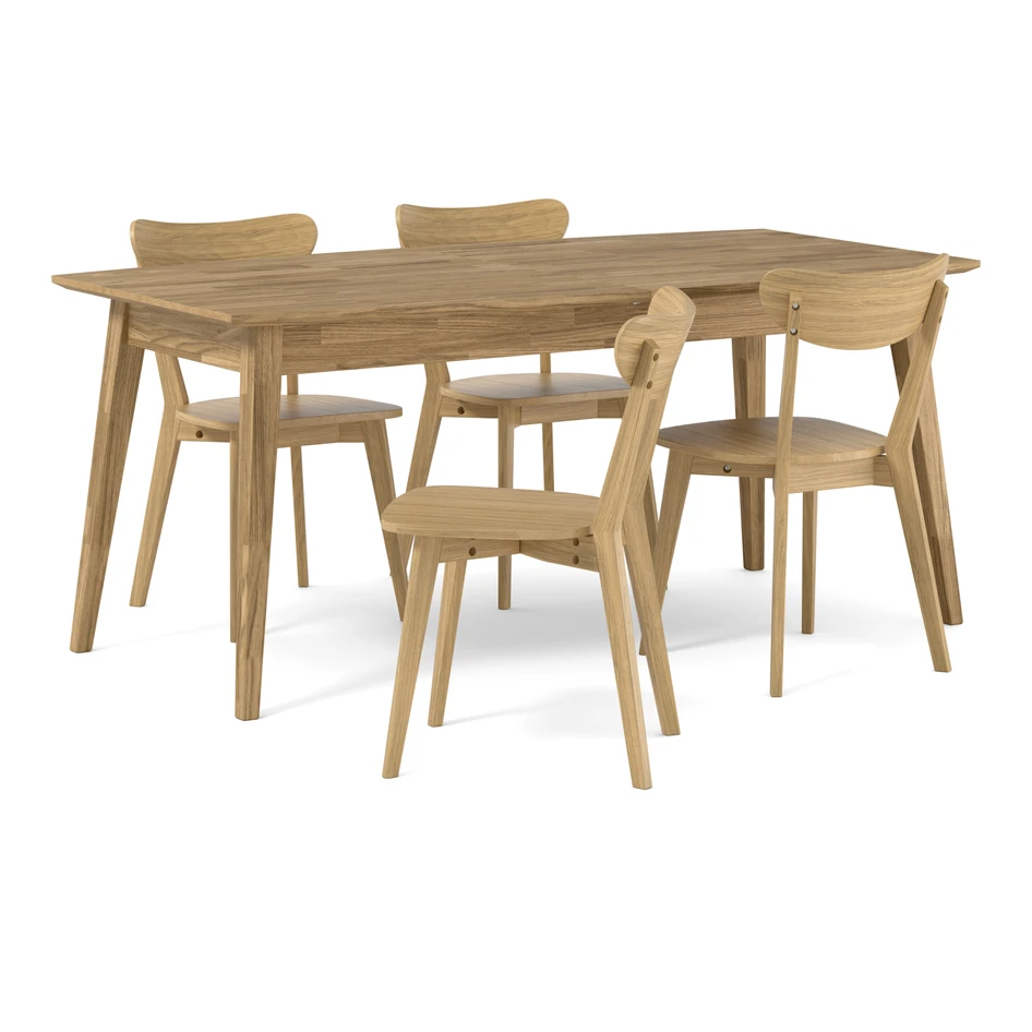 Ekerö - Matgrupp med 4 stolar Ludvig - Beige