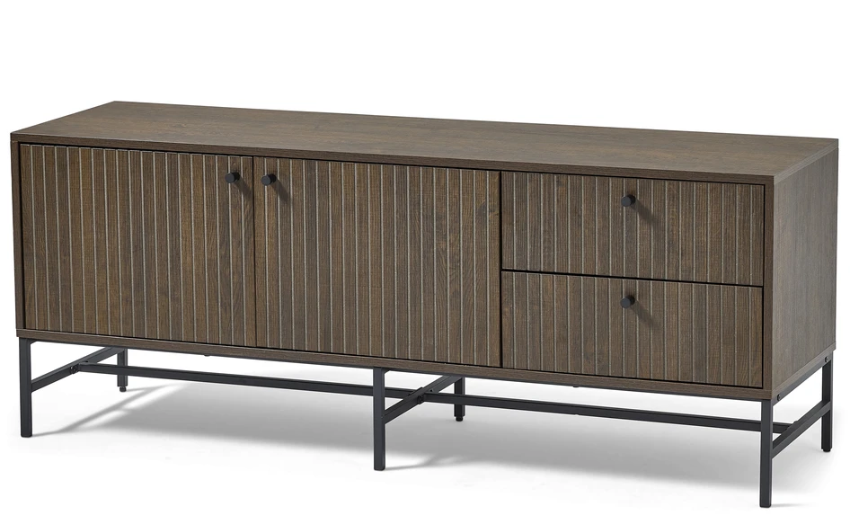 Tino - Tv-bänk, 140x40x55 cm - Brun
