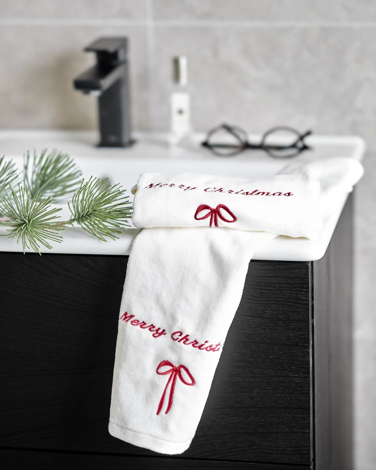 Merry Christmas - Gästhandduk 2-pack, 30x50 cm - inspiration