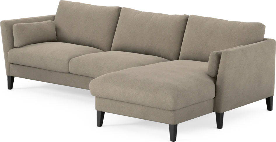 Winston - 3-sits soffa med schäslong, vändbar - Beige