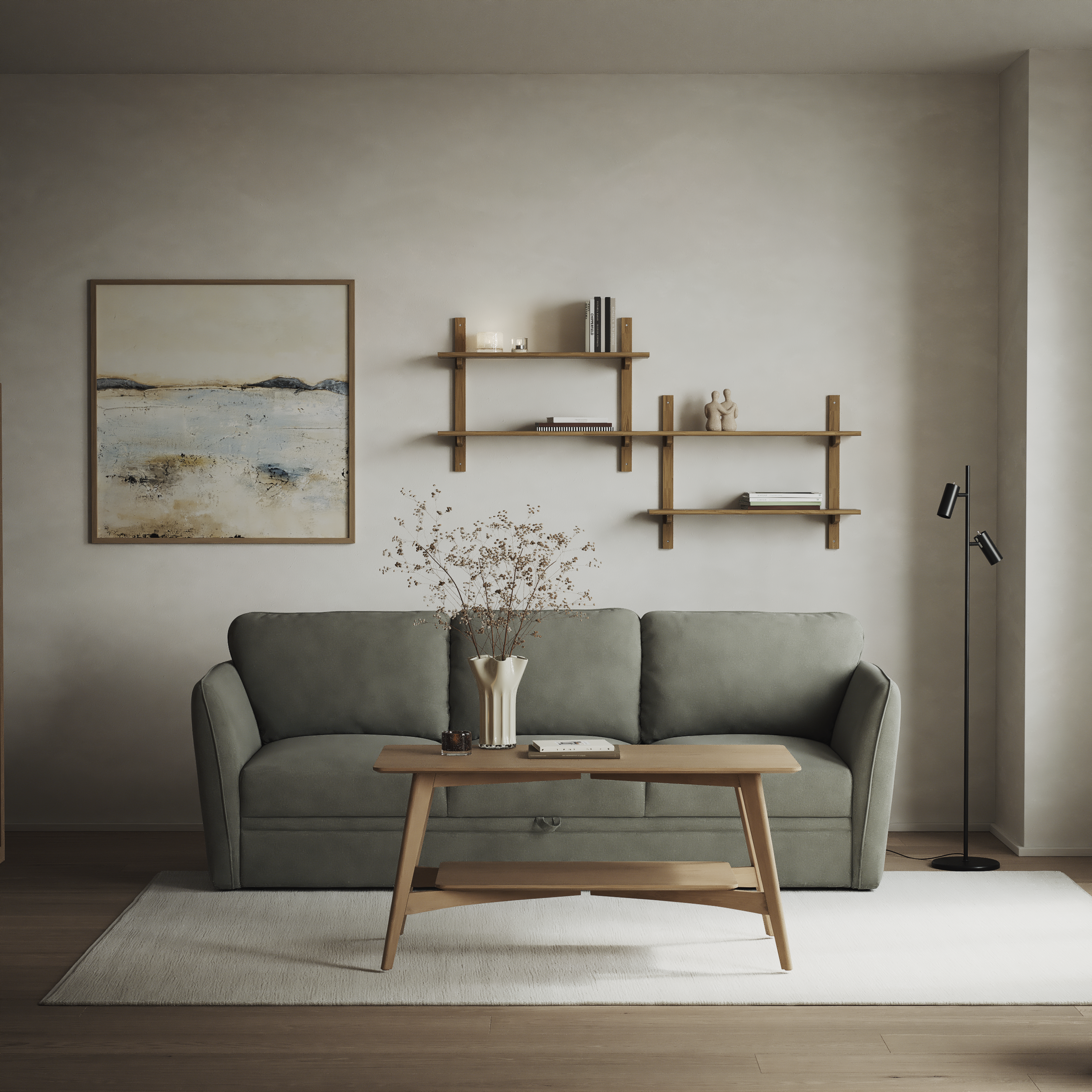 Öland - Bäddsoffa 3-sits, längsbäddad - inspiration