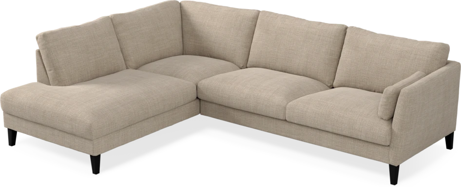 Winston - 3-sits soffa med divan vänster - Beige