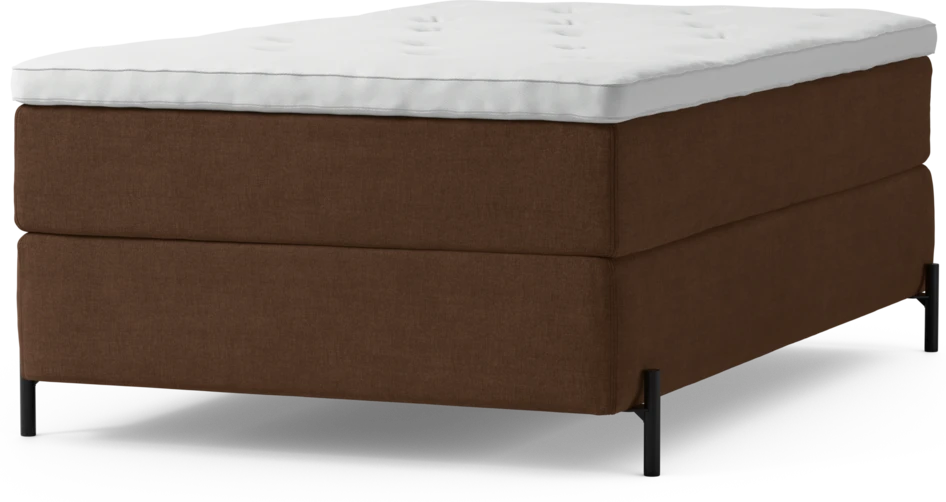 Delux Exclusive - Kontinentalsäng, enkelsäng 120 cm med bäddmadrass och sängben