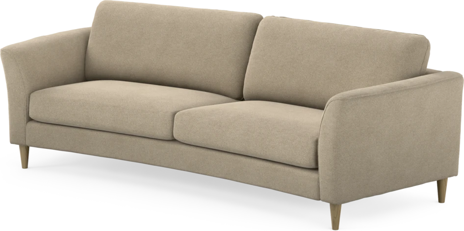 Bridge - 3-sits soffa svängd - Beige