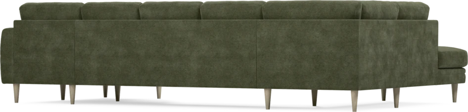 Eden - 3-sits soffa med divan vänster och schäslong höger - Grön