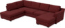 Friday - 3-sits soffa med divan vänster och schäslong höger - Rosa