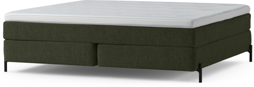 Delux Sense - Kontinentalsäng, dubbelsäng med bäddmadrass och sängben