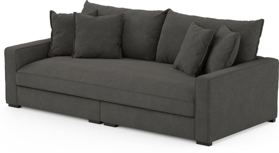 Rossi - 3-sits soffa, hel dyna - Brun