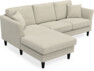 Eden - 2-sits soffa med schäslong - Beige