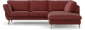 Madison Lux - 2-sits soffa med divan höger - Rosa