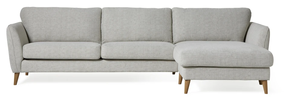 Bridge - 3-sits soffa med schäslong XL höger - Beige