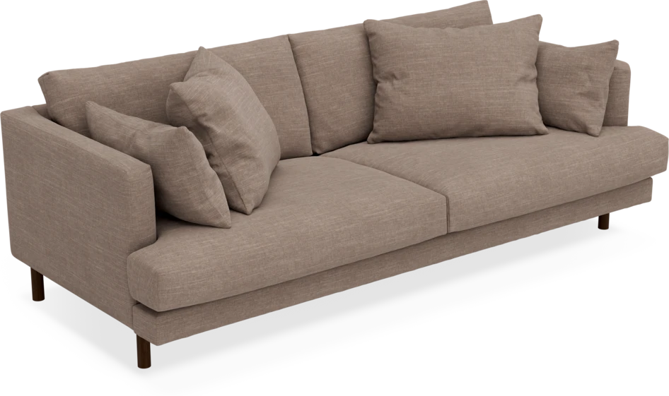 Harper - 3-sits soffa - Brun