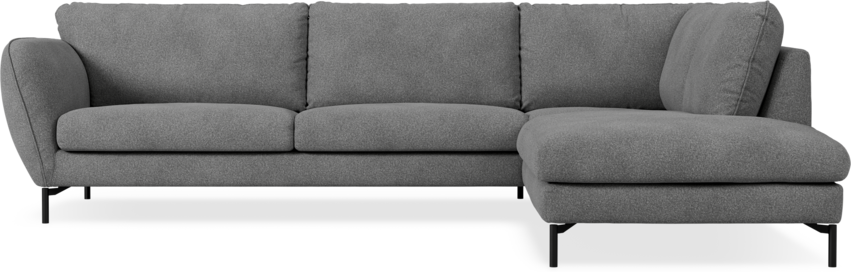 Madison Lux - 3-sits soffa med divan höger - Vit