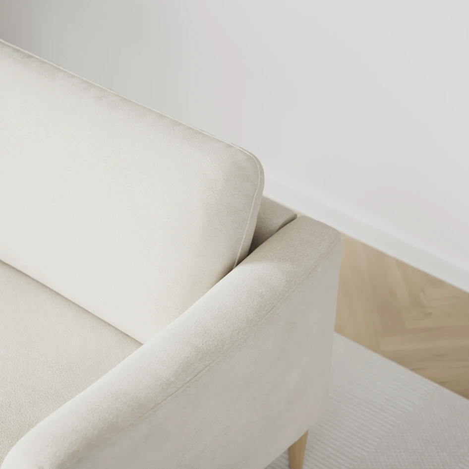 Bridge - 3-sits soffa - Vit