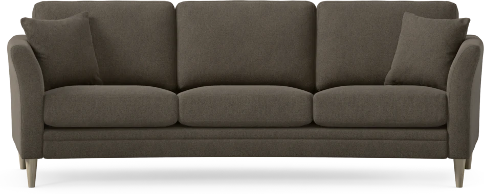 Eden - 3-sits soffa svängd - Brun