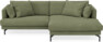 Harper - 4-sits med schäslong XL höger - Grön