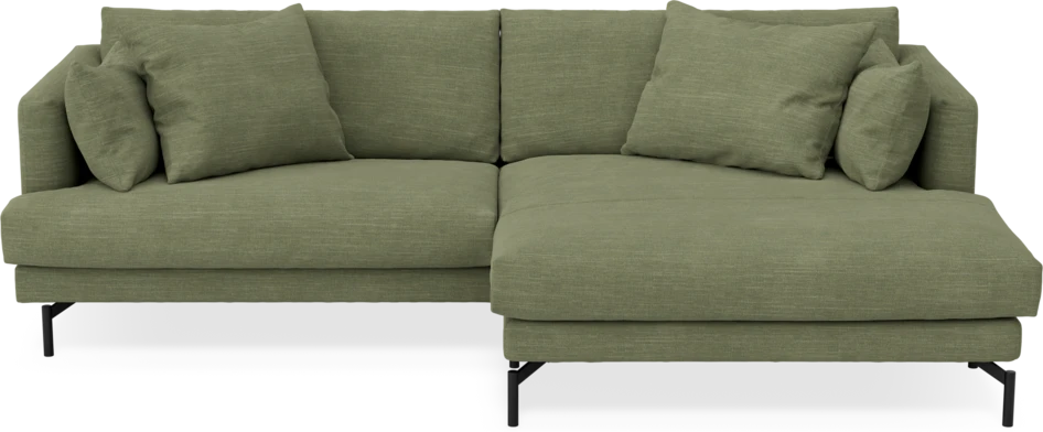 Harper - 4-sits med schäslong XL höger - Grön