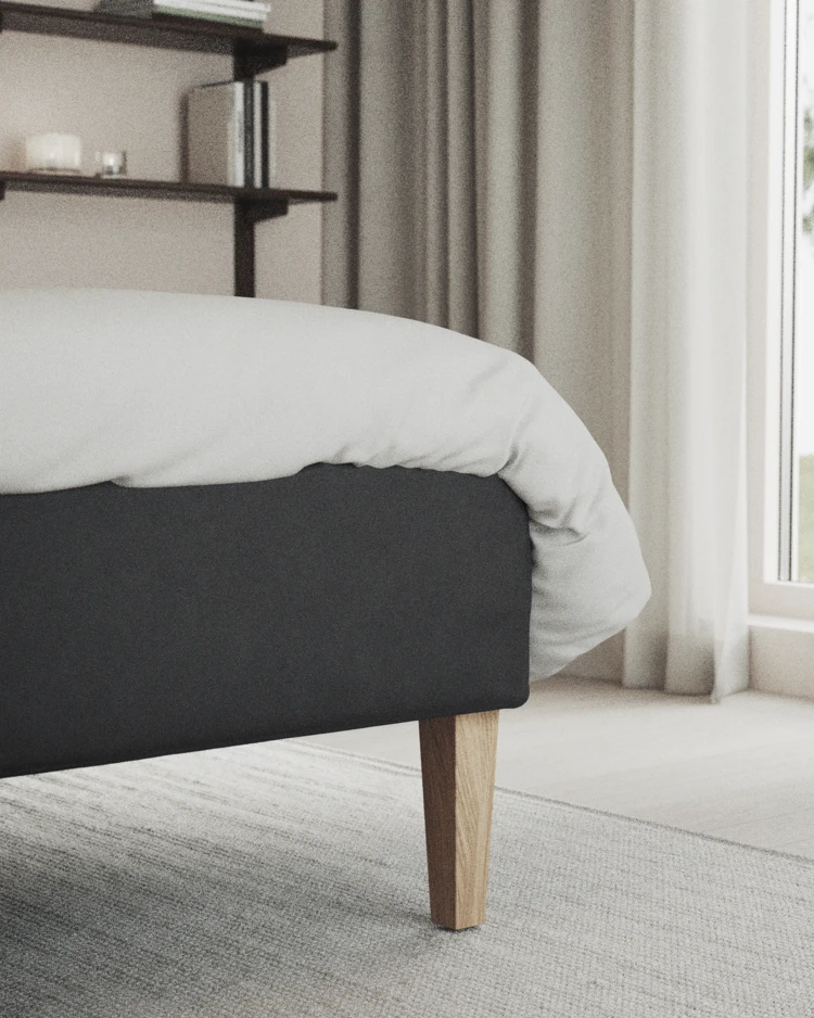 Delux Exclusive - Kontinentalsäng, enkelsäng 140 cm med bäddmadrass och sängben - inspiration