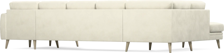 Eden - 3-sits soffa med divan vänster och schäslong höger - Vit